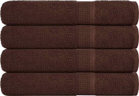 vidaXL Håndklær FROGN 4 stk brun 100x200 cm 360 gsm vidaXL Håndklær FROGN 4 stk brun 100x200 cm 360 gsm