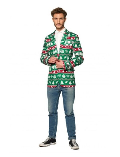 Suitmeister Green Nordic Blazer