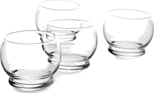 Normann Copenhagen Rocking glass 4 stk 25 cl