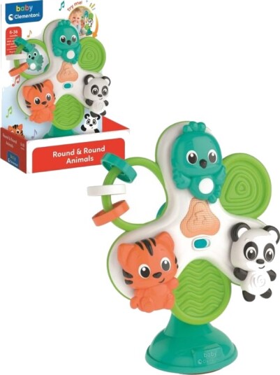 Clementoni Baby Aktivitetshjul med dyr med lys og lyd Clementoni Baby Aktivitetshjul med dyr med lys og lyd