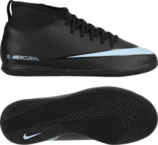Nike Mercurial Superfly 10 Club IC Shadow   Svart/Isblå Barn   Innendørs (IC) størrelse 33