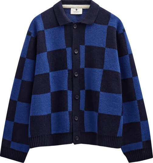 Anerkjendt Aksinus Check Merino Knit SKY CAPTAIN XL Anerkjendt Aksinus Check Merino Knit SKY CAPTAIN XL