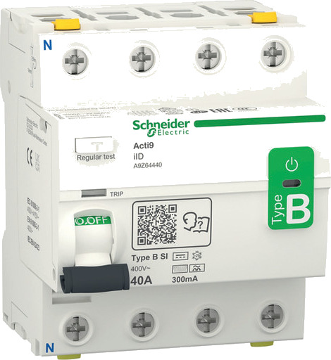 Schneider Electric Rccb earth leakage protection 4p 40a 300ma b-class-si super (3606489502829) Schneider Electric Rccb earth leakage protection 4p 40a 300ma b-class-si super (3606489502829)