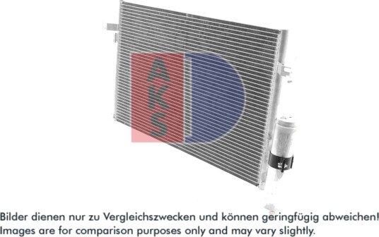 Kondensator, klimaanlegg AKS DASIS 512021N Kondensator, klimaanlegg AKS DASIS 512021N