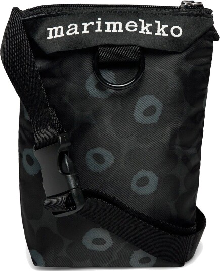 Marimekko Neat Phone Pocket Unikko - BLACK, DARK GREY - One Size