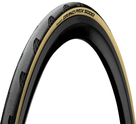 CONTINENTAL Grand Prix 5000 Folding tire (28-622) Black/cream, BlackChili, PSI max:8,0 (bar), Vectran Breaker, LazerGrip, Act,