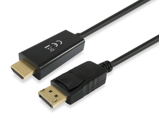 EQUIP Displayport Adapter -> HDMI Male/Male 2m schwarz EQUIP Displayport Adapter -> HDMI Male/Male 2m schwarz