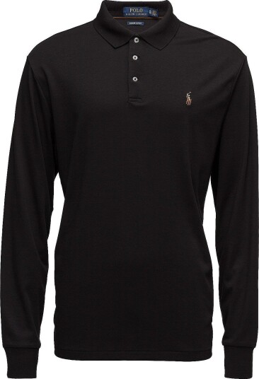 Polo Ralph Lauren Pima Polo Lsl Knt Black XXL