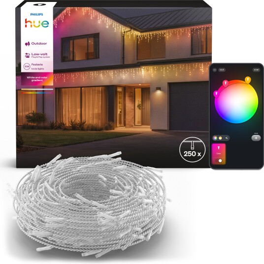 Philips Hue Festavia Icicles 250LED 9m