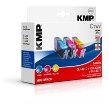KMP C74V - CLI-521C/M/Y Value Pack  - 1510.0005