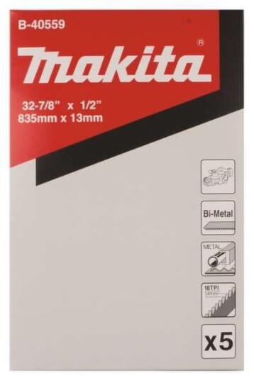 Makita Båndsagblad B-40559 13x0,5mm 18T 5-pk for Metall