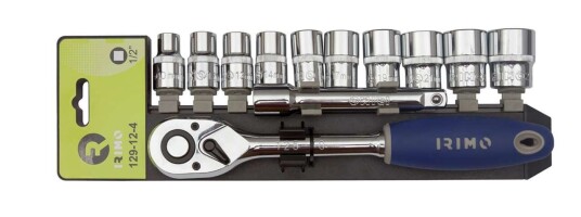 Irimo Hylsenøkkelsett 1/2" 12 Deler