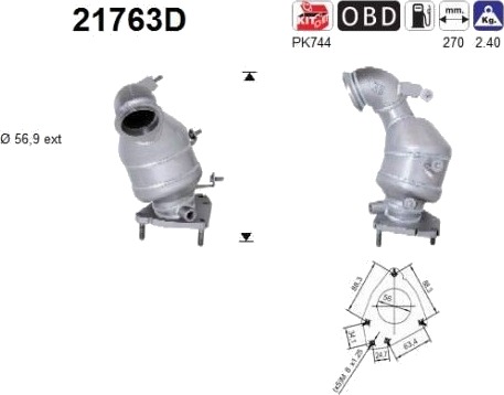 Katalysator AS 21763D