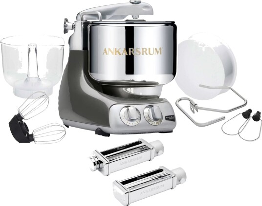 Ankarsrum Assistent Original AKM 6230 kjøkkenmaskin og pastasett black chrome