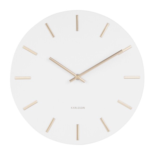 Karlsson Charm Veggklokke KA5821WH Unisex 30 cm Kvarts urverk