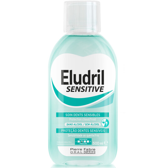 Munnvann mot frostskader ELUDRIL Sensitive 500 ml. Munnvann mot frostskader ELUDRIL Sensitive 500 ml.