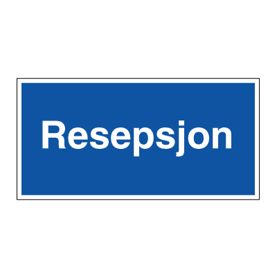 Jo Safety HMS Byggeplasskilt: Resepsjon 330 x 660 mm 6301031 Jo Safety HMS Byggeplasskilt: Resepsjon 330 x 660 mm 6301031
