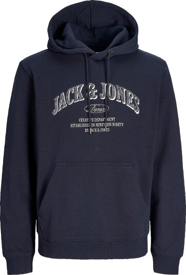 Jack & Jones Hettegenser Jjedenver Logo Sweat Hood Sn Blå