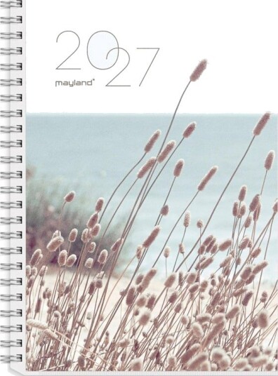 Mayland A5 ugekalender hjformat m/4 illu. PP plast 2027