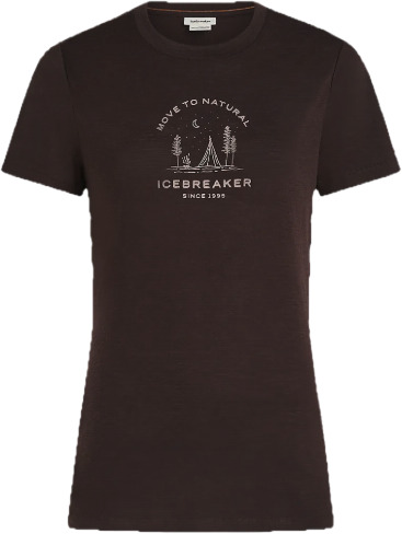 Icebreaker Women Merino 150 Tech Lite S/s Tee Peaceful Pass Bittersweet XS