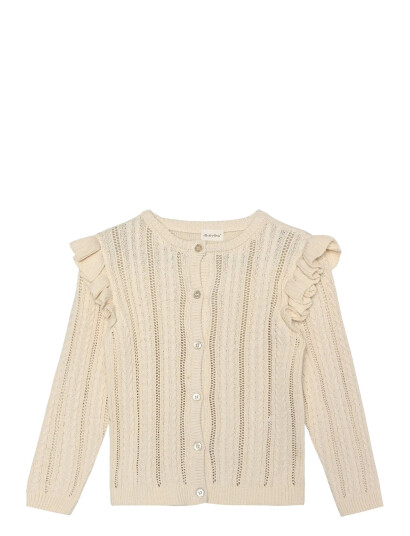 Minymo Cardigan Knit Cream 110