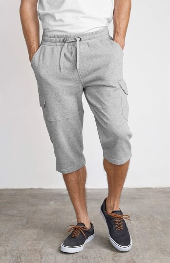 Lang sweatshirt-shorts med cargolommer Smarty