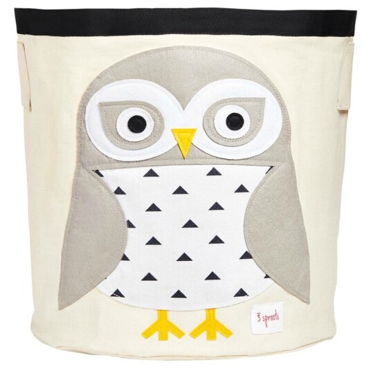 3 Sprouts storage bin   snowy owl