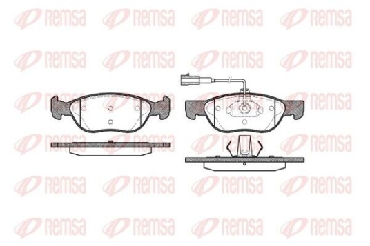Bremseklosser REMSA 0587.22