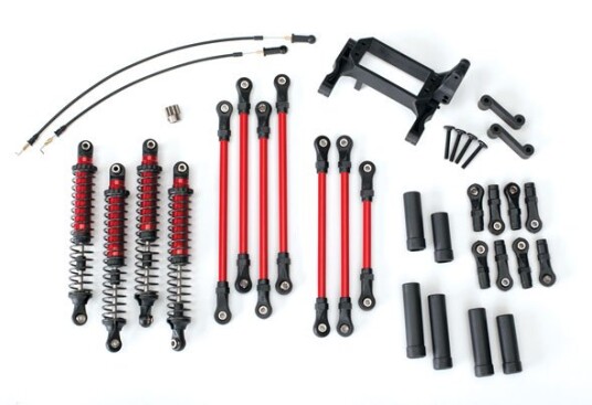 Traxxas 8140R Long Arm Lift Kit TRX-4 Red Complete Traxxas 8140R Long Arm Lift Kit TRX-4 Red Complete