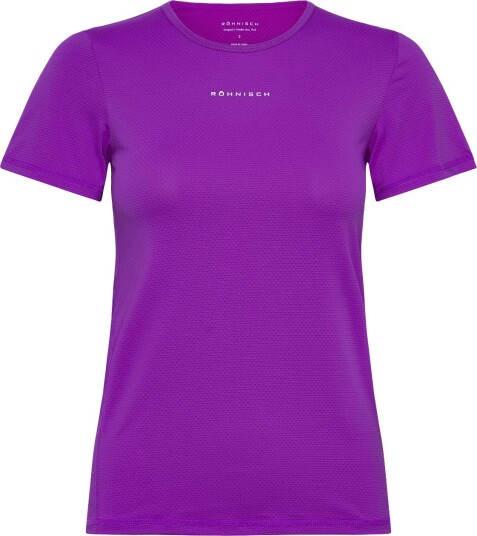 Röhnisch Jacquard Ss Top Purple CACTUS FLOWER XL