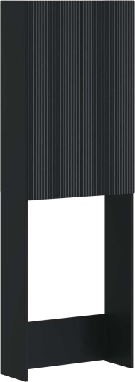 vidaXL Toalett skap ARNHEM Svart 66 x 25,5 x 190 cm Konstruert tre