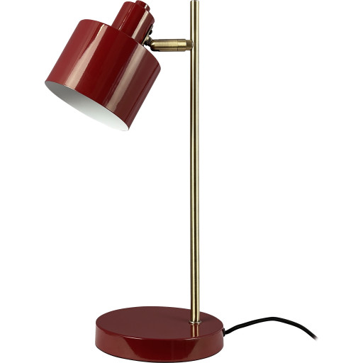 Dyberg Larsen Ocean Bordlampe Mørk Rød/ Messing Dyberg Larsen Ocean Bordlampe Mørk Rød/ Messing