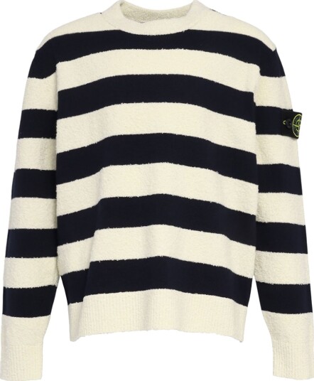 Stone Island Genser Navy/Hvit Stripet Stone Island 10 år 140 Genser Blå