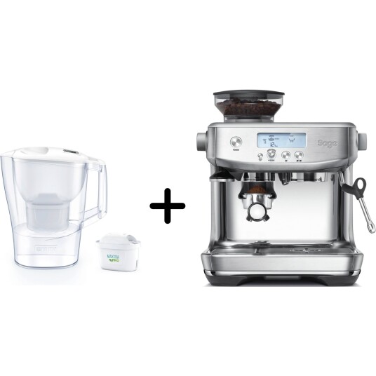 Sage SES878BSS0 The Barista Pro espressomaskin + Brita Aluna filterkanne Sage SES878BSS0 The Barista Pro espressomaskin + Brita Aluna filterkanne