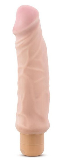 X5 Plus Vibrating Hard On Beige 22 cm