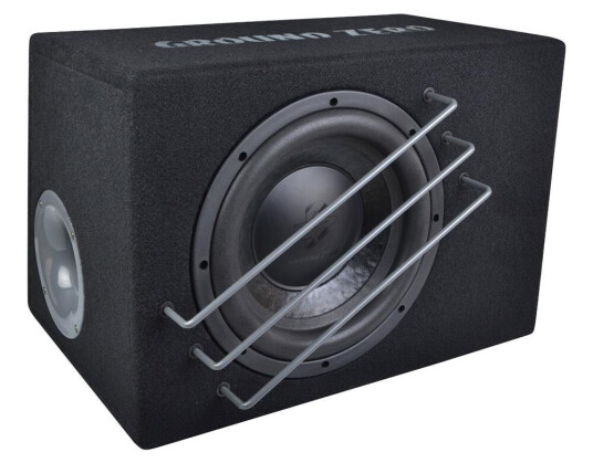 Ground Zero GZUB 10BR subw. i kasse 450W RMS, 2x2 Ohm