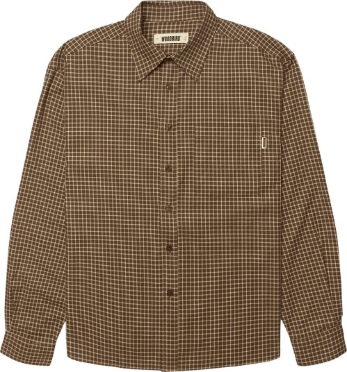 Woodbird Wbbuzo Man Check Shirt Brown XL