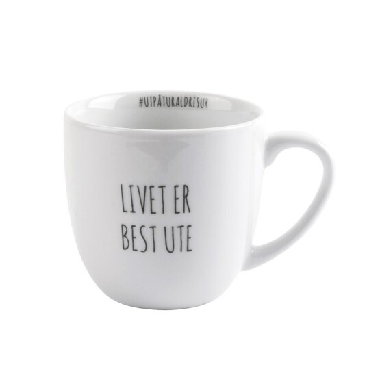 Porsgrunds Porselænsfabrik Porsgrund Hashtagkrus Livet Er Best Ute (38cl)