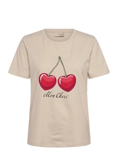 FREE/QUENT Fqfenjal Tee Beige XS