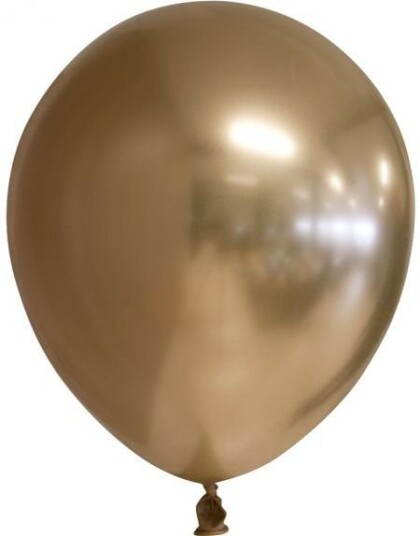 Globos Nordic 10 stk 30 cm Gullfargede Glossy Mirror Ballonger 2121012