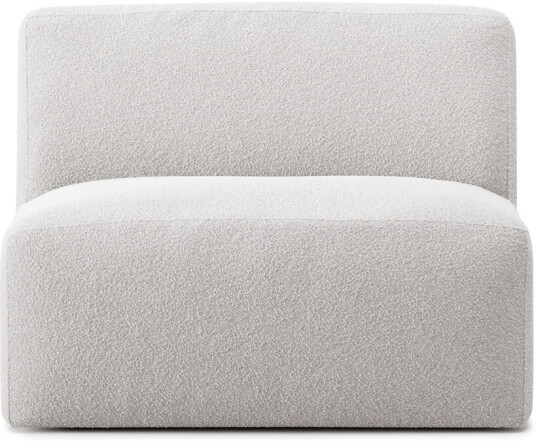 No Ga - Brick Middle Module Ascot White 00 Sofaer Hvit Ned/metall/tre/tekstilmateriale