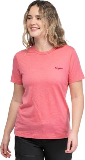 Bergans Of Norway Bergans Logo Merino Tee Women Cherry Blossom M M