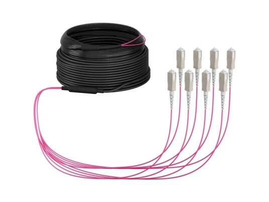 Efb Elektronik Stammekabel U-Dq Zn Bh Om4 8G 1X8 Sc-Sc 10M Dca Lszh - Kabel - 10 M (O8321s10om4)