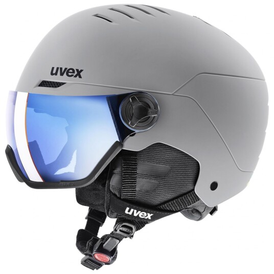 Uvex Wanted Visor Skihjelm med visir Rhino Mat 54-58cm Uvex Wanted Visor Skihjelm med visir Rhino Mat 54-58cm