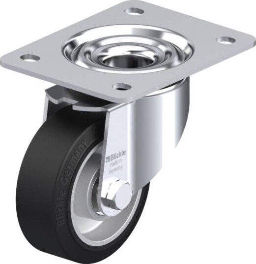Blickle 555888 Lk-Alev 100K-3 Hjul, Hjuldiameter 100 Mm, Maks. Bæreevne 200 Kg (1 Stk.)