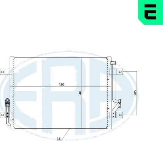 Kondensator, klimaanlegg ERA 667278