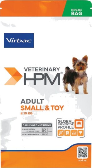 Virbac Tørrfôr Veterinary Adult Hpm Dog Small & Toy 7 kg Virbac Tørrfôr Veterinary Adult Hpm Dog Small & Toy 7 kg