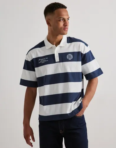 Only & Sons Onsdevin Rlx Ss Rugby Polo Tee Kortermet poloskjorte Blå Only & Sons Onsdevin Rlx Ss Rugby Polo Tee Kortermet poloskjorte Blå