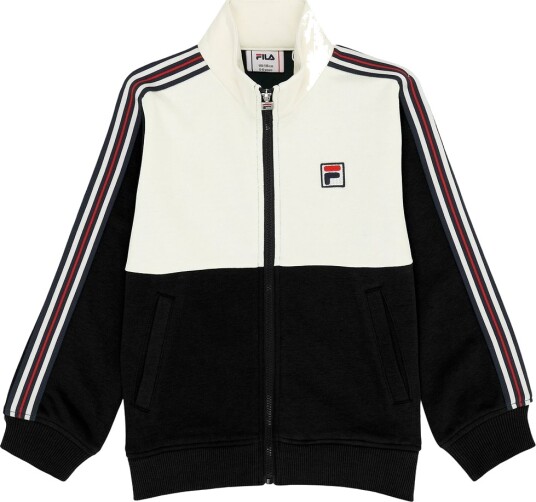 FILA Montereggi Regular Heritage Tape Track Jacket Cream 110 116 FILA Montereggi Regular Heritage Tape Track Jacket Cream 110 116