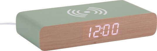 KARLSSON Alarm Clock Retro Flat Led Bright Orange Green W3CM KARLSSON Alarm Clock Retro Flat Led Bright Orange Green W3CM